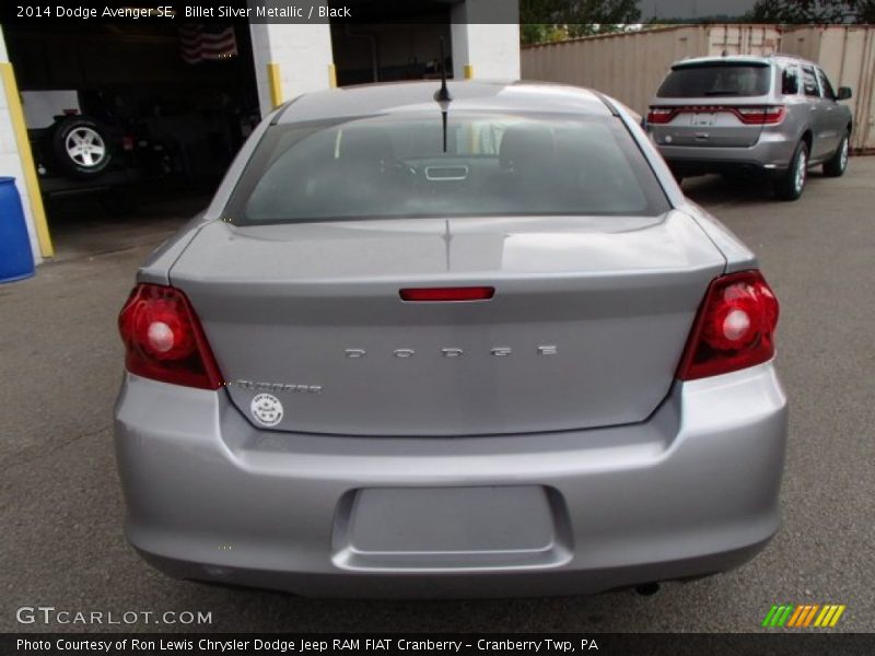 Billet Silver Metallic / Black 2014 Dodge Avenger SE