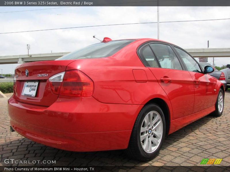 Electric Red / Beige 2006 BMW 3 Series 325i Sedan