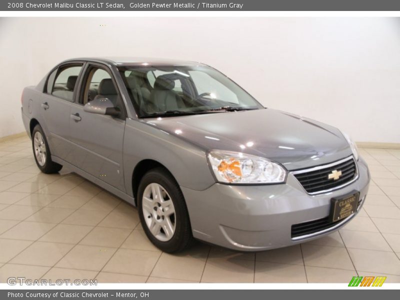 Golden Pewter Metallic / Titanium Gray 2008 Chevrolet Malibu Classic LT Sedan