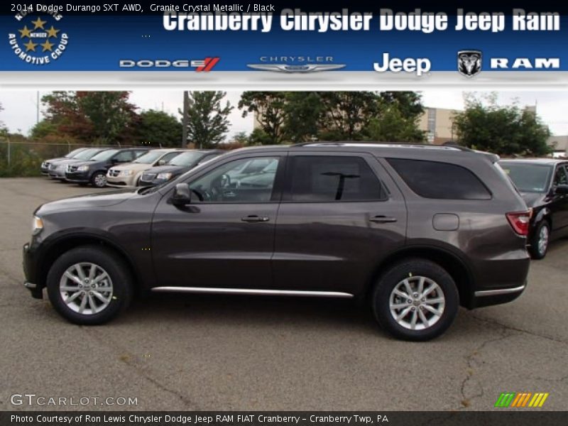 Granite Crystal Metallic / Black 2014 Dodge Durango SXT AWD