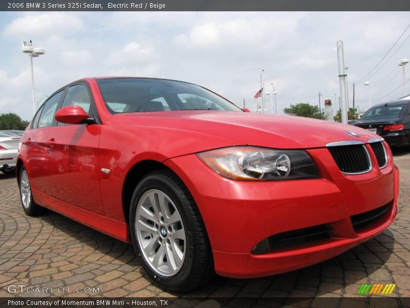 Electric Red / Beige 2006 BMW 3 Series 325i Sedan
