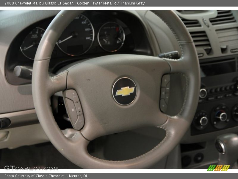 Golden Pewter Metallic / Titanium Gray 2008 Chevrolet Malibu Classic LT Sedan