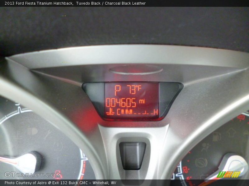 Tuxedo Black / Charcoal Black Leather 2013 Ford Fiesta Titanium Hatchback