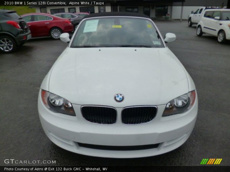 Alpine White / Taupe 2010 BMW 1 Series 128i Convertible