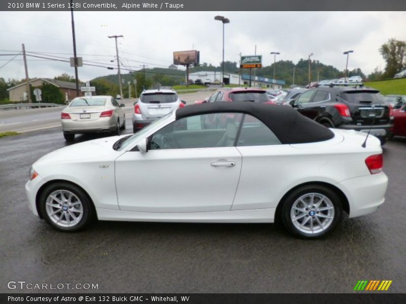 Alpine White / Taupe 2010 BMW 1 Series 128i Convertible