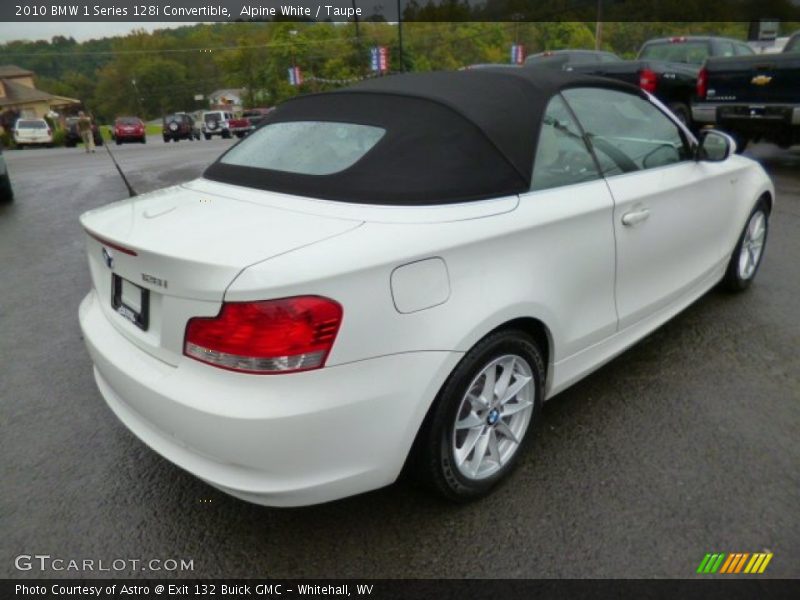 Alpine White / Taupe 2010 BMW 1 Series 128i Convertible