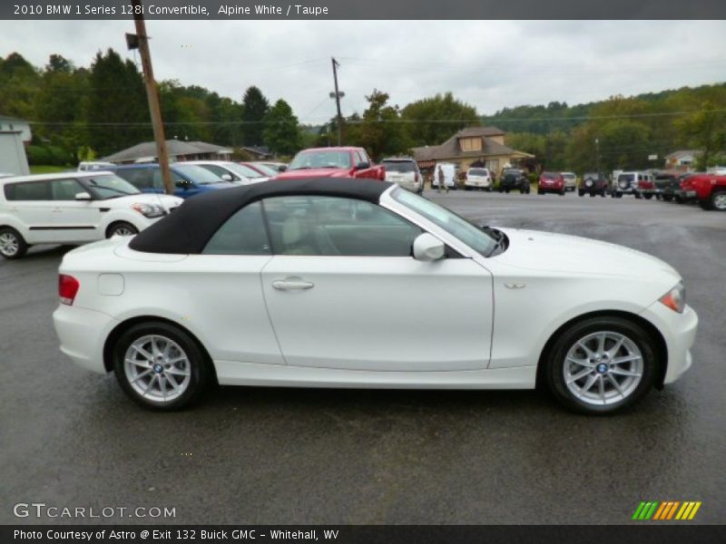 Alpine White / Taupe 2010 BMW 1 Series 128i Convertible