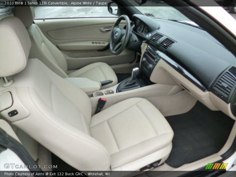 Alpine White / Taupe 2010 BMW 1 Series 128i Convertible