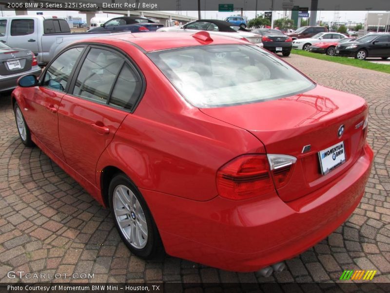 Electric Red / Beige 2006 BMW 3 Series 325i Sedan