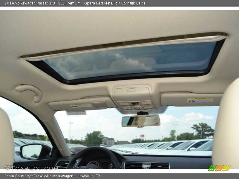 Opera Red Metallic / Cornsilk Beige 2014 Volkswagen Passat 1.8T SEL Premium