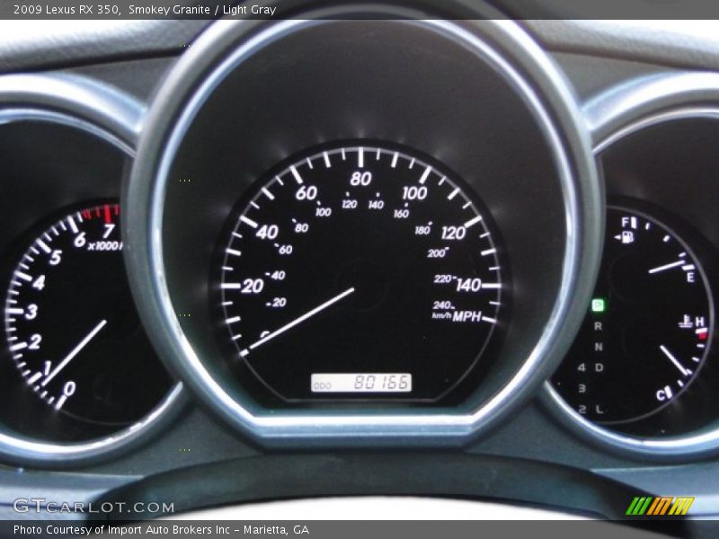 Smokey Granite / Light Gray 2009 Lexus RX 350