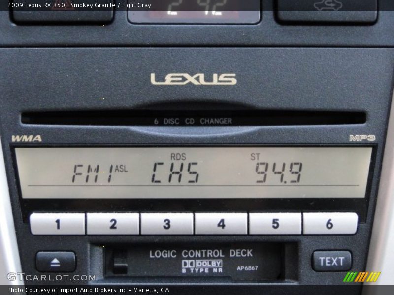 Smokey Granite / Light Gray 2009 Lexus RX 350