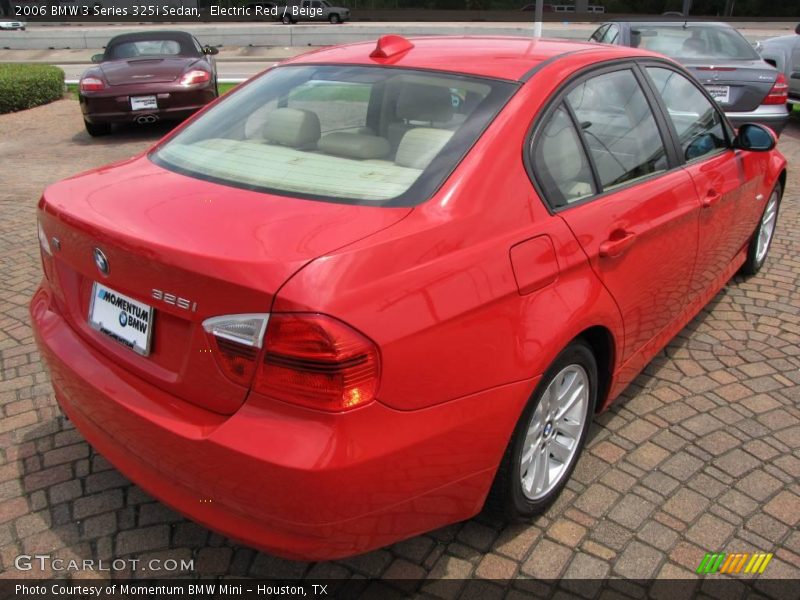 Electric Red / Beige 2006 BMW 3 Series 325i Sedan