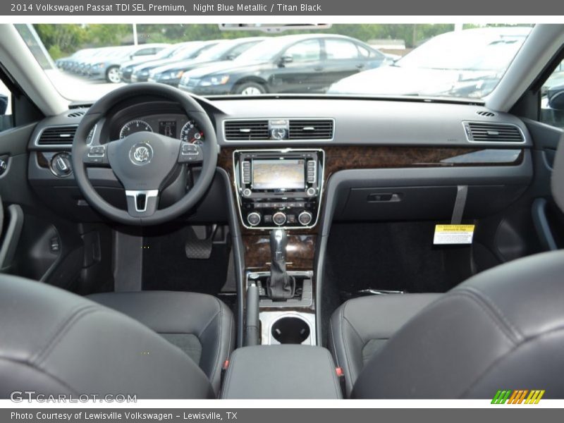 Dashboard of 2014 Passat TDI SEL Premium