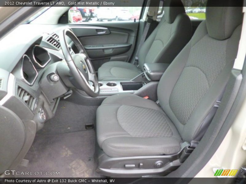Gold Mist Metallic / Ebony 2012 Chevrolet Traverse LT AWD
