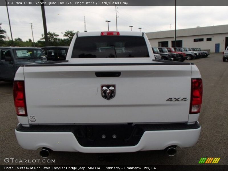 Bright White / Black/Diesel Gray 2014 Ram 1500 Express Quad Cab 4x4