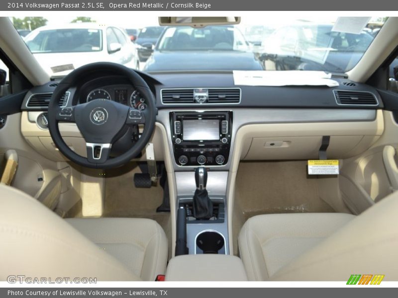 Opera Red Metallic / Cornsilk Beige 2014 Volkswagen Passat 2.5L SE