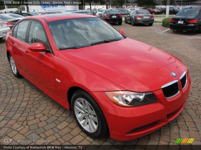 Electric Red / Beige 2006 BMW 3 Series 325i Sedan