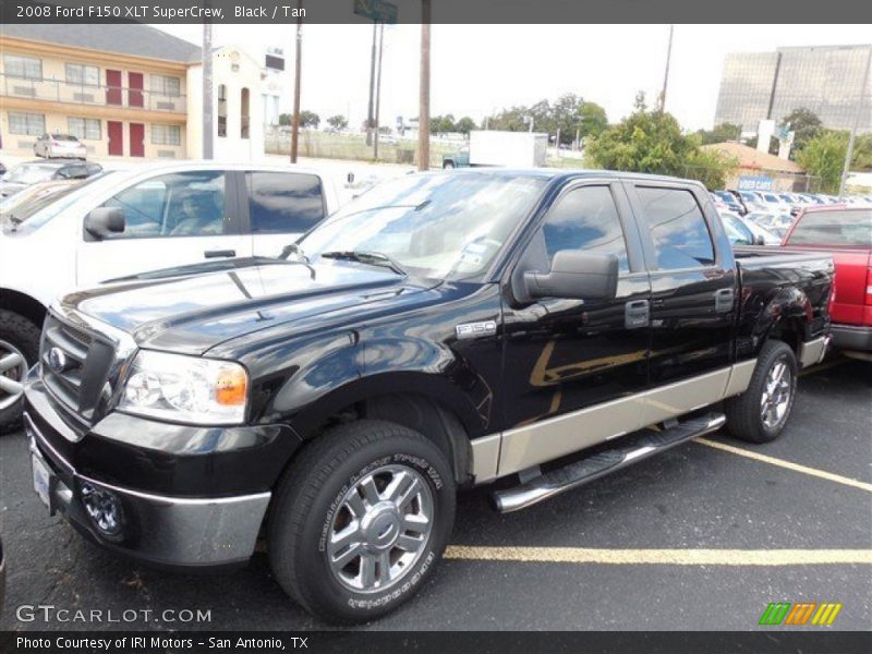 Black / Tan 2008 Ford F150 XLT SuperCrew