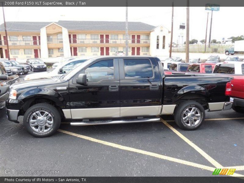 Black / Tan 2008 Ford F150 XLT SuperCrew