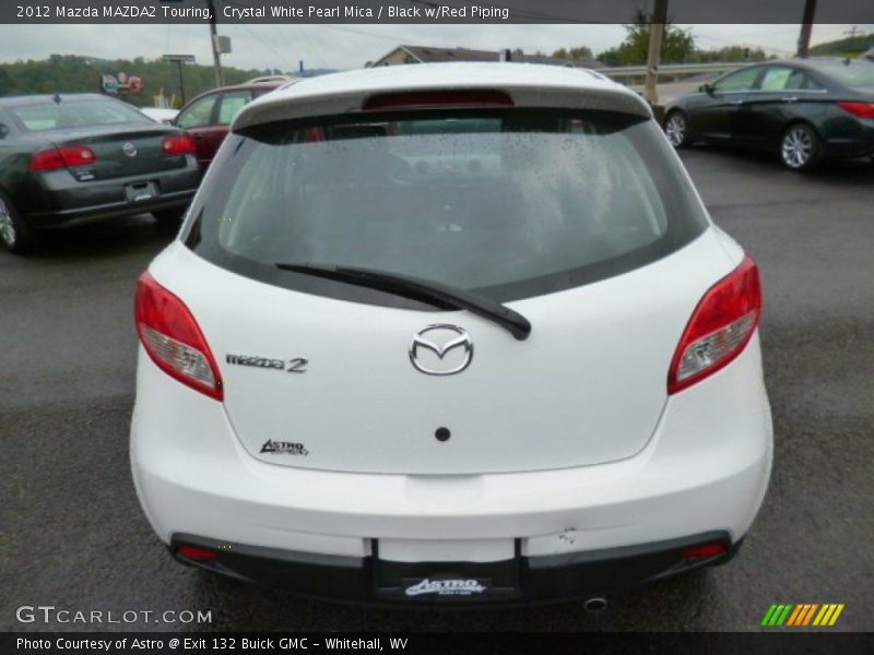 Crystal White Pearl Mica / Black w/Red Piping 2012 Mazda MAZDA2 Touring