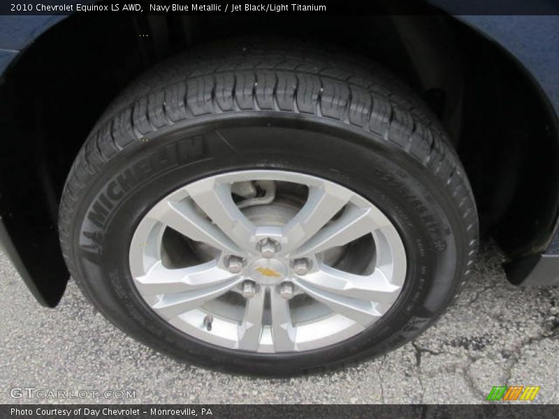 Navy Blue Metallic / Jet Black/Light Titanium 2010 Chevrolet Equinox LS AWD