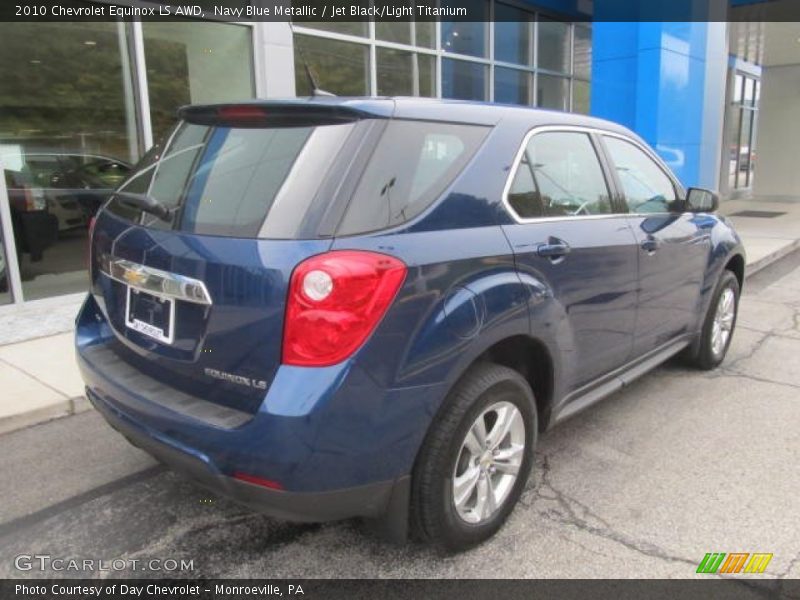 Navy Blue Metallic / Jet Black/Light Titanium 2010 Chevrolet Equinox LS AWD