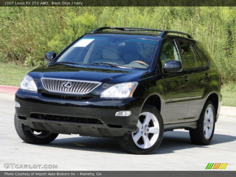 Black Onyx / Ivory 2007 Lexus RX 350 AWD