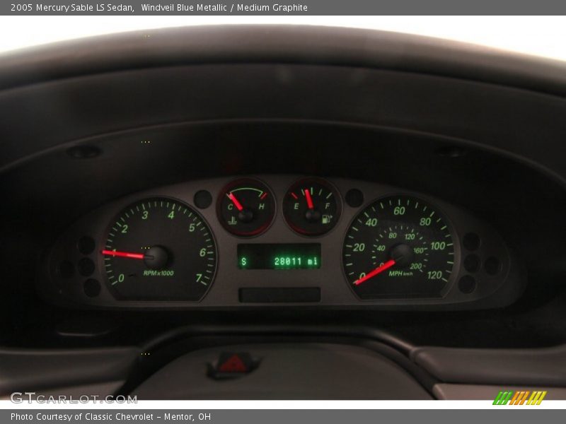 Windveil Blue Metallic / Medium Graphite 2005 Mercury Sable LS Sedan