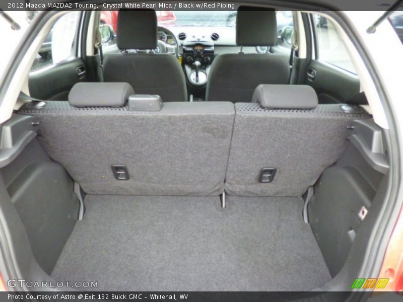 Crystal White Pearl Mica / Black w/Red Piping 2012 Mazda MAZDA2 Touring