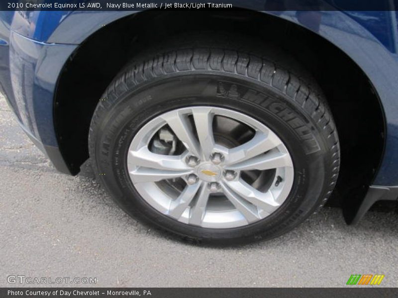 Navy Blue Metallic / Jet Black/Light Titanium 2010 Chevrolet Equinox LS AWD
