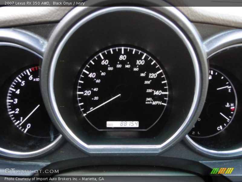 Black Onyx / Ivory 2007 Lexus RX 350 AWD