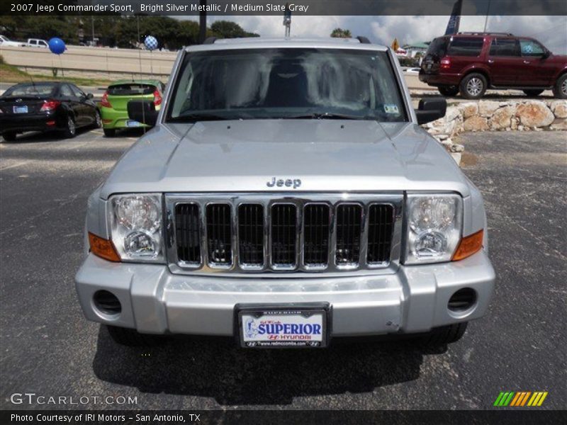 Bright Silver Metallic / Medium Slate Gray 2007 Jeep Commander Sport