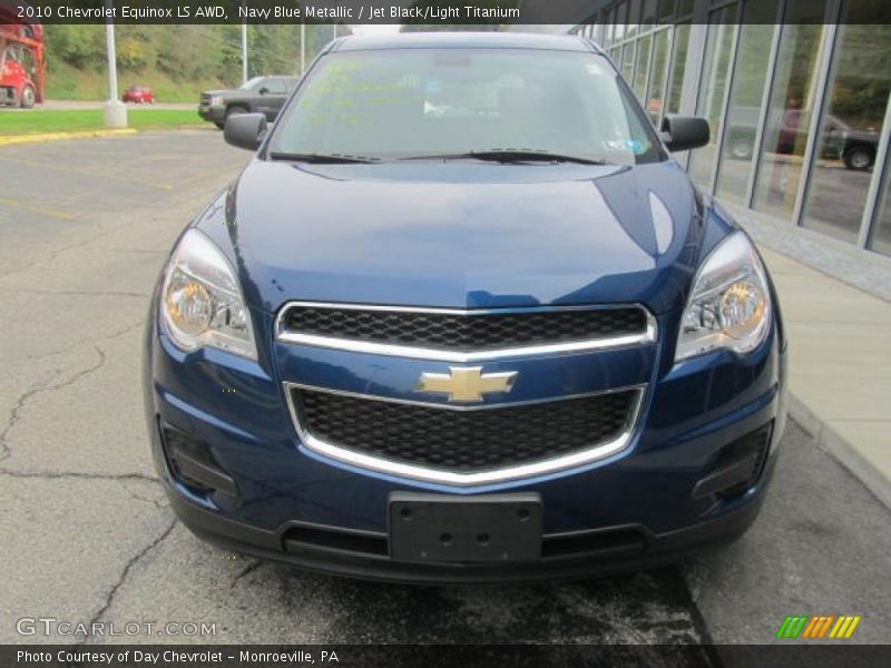 Navy Blue Metallic / Jet Black/Light Titanium 2010 Chevrolet Equinox LS AWD