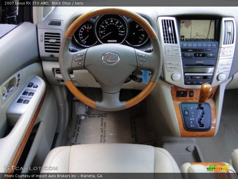 Black Onyx / Ivory 2007 Lexus RX 350 AWD