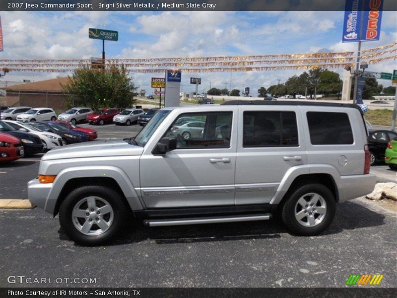 Bright Silver Metallic / Medium Slate Gray 2007 Jeep Commander Sport