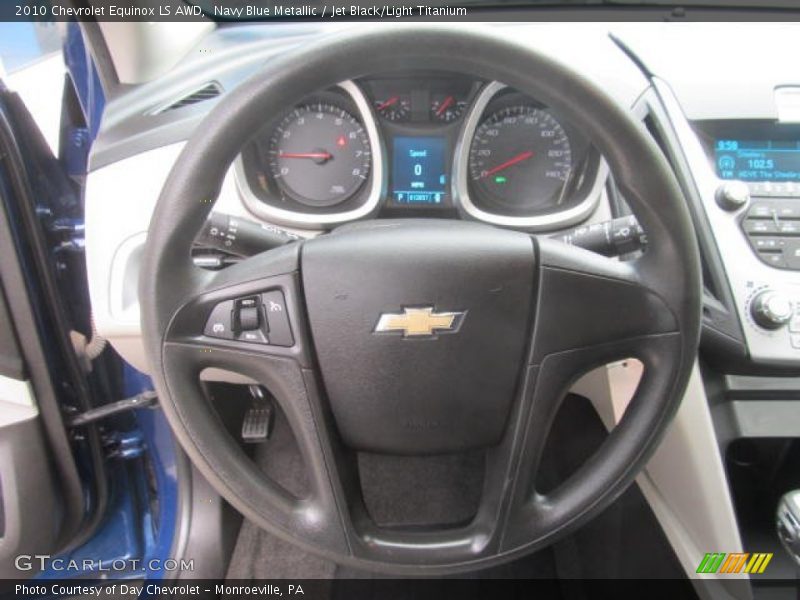 Navy Blue Metallic / Jet Black/Light Titanium 2010 Chevrolet Equinox LS AWD