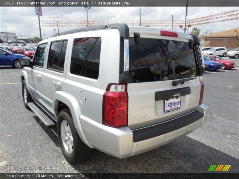 Bright Silver Metallic / Medium Slate Gray 2007 Jeep Commander Sport