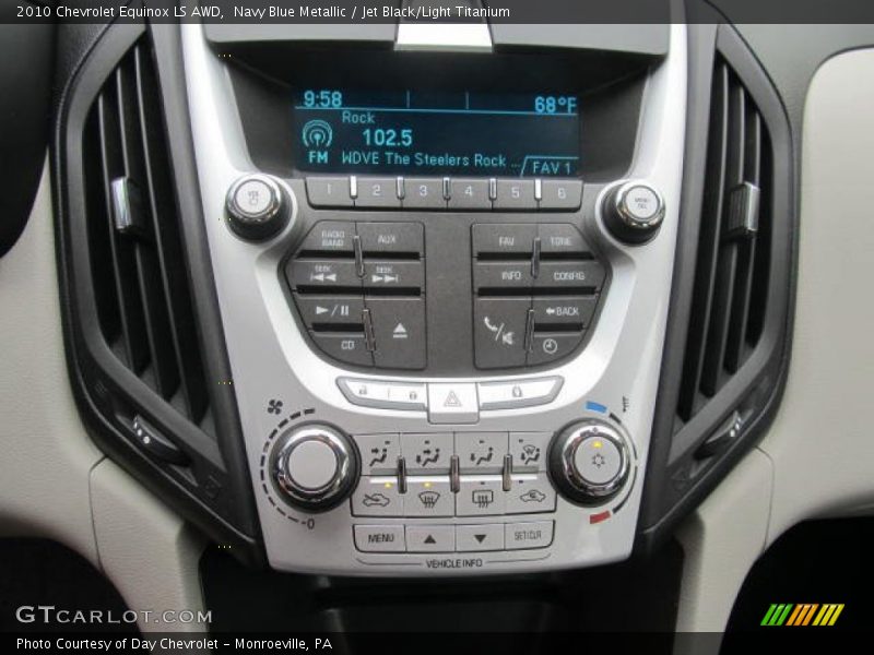Navy Blue Metallic / Jet Black/Light Titanium 2010 Chevrolet Equinox LS AWD