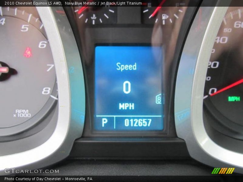 Navy Blue Metallic / Jet Black/Light Titanium 2010 Chevrolet Equinox LS AWD