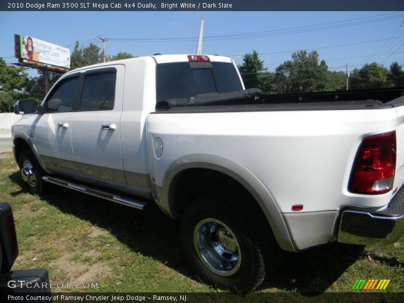 Bright White / Dark Slate 2010 Dodge Ram 3500 SLT Mega Cab 4x4 Dually