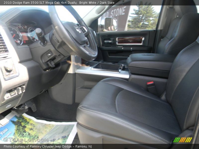 Bright White / Dark Slate 2010 Dodge Ram 3500 SLT Mega Cab 4x4 Dually
