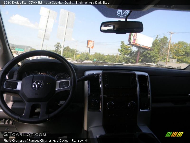 Bright White / Dark Slate 2010 Dodge Ram 3500 SLT Mega Cab 4x4 Dually