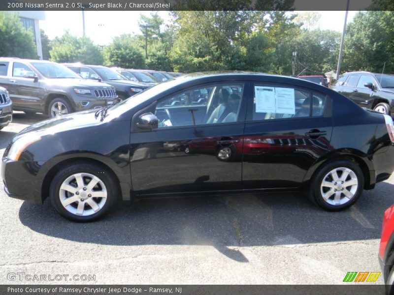 Super Black / Charcoal/Steel 2008 Nissan Sentra 2.0 SL