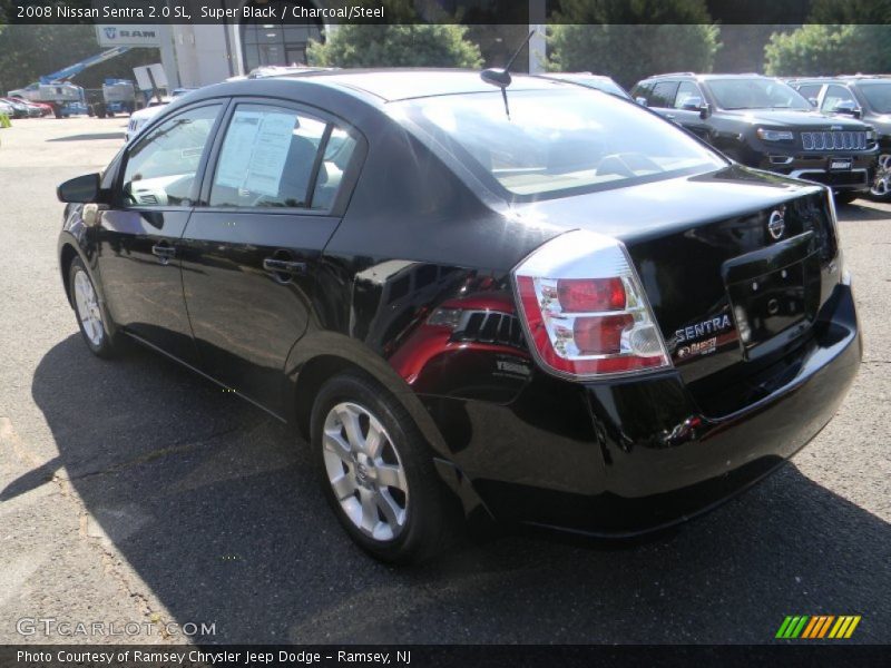 Super Black / Charcoal/Steel 2008 Nissan Sentra 2.0 SL