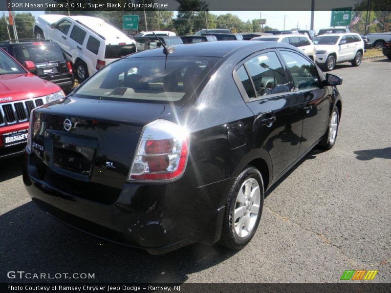 Super Black / Charcoal/Steel 2008 Nissan Sentra 2.0 SL