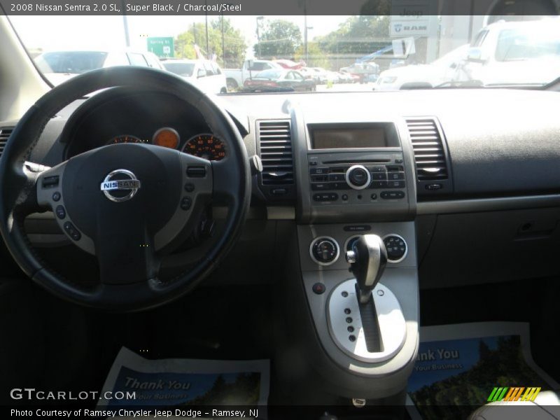 Super Black / Charcoal/Steel 2008 Nissan Sentra 2.0 SL