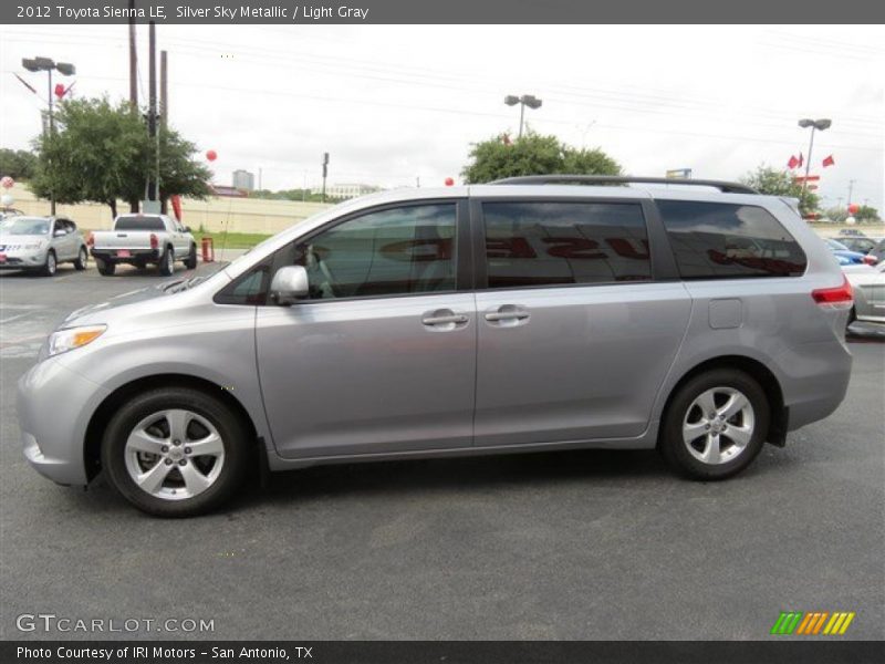 Silver Sky Metallic / Light Gray 2012 Toyota Sienna LE