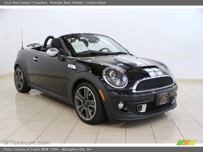 Midnight Black Metallic / Carbon Black 2012 Mini Cooper S Roadster