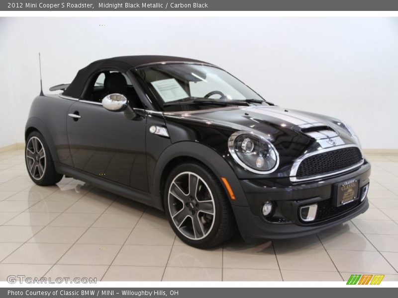 Midnight Black Metallic / Carbon Black 2012 Mini Cooper S Roadster